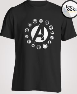 Avengers Team Logo Graphic T-shirt