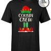 Cousin Crew Elf Matching Family Christmas Gift T-shirt