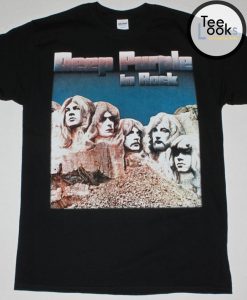 DEEP PURPLE IN ROCK NEW BLACK T-SHIRT