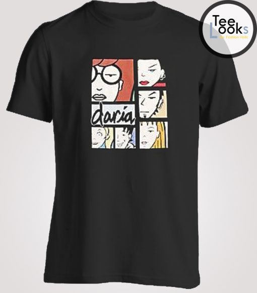 Daria Character Collage T-shirt