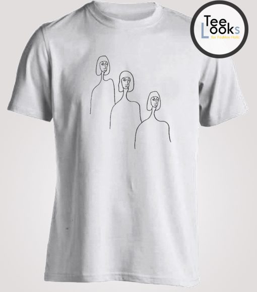 Figure Embroidery Tee T-shirt