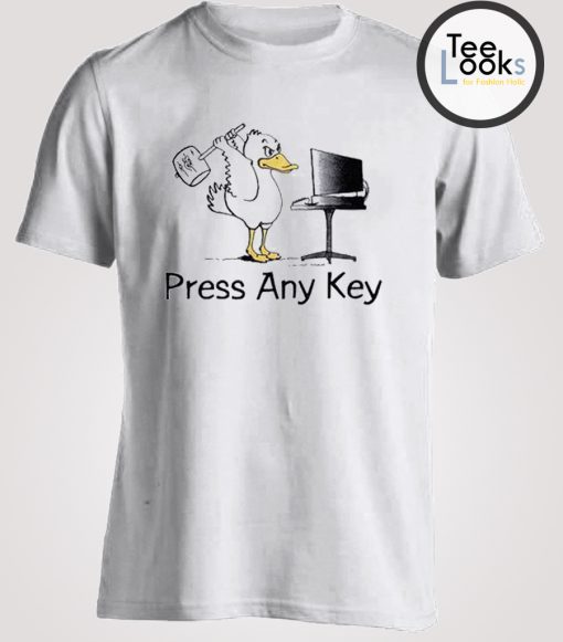 Press Any Key Duck T-shirt