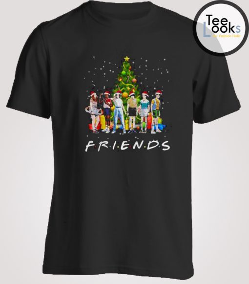 Stranger Things characters Friends Christmas T-shirt