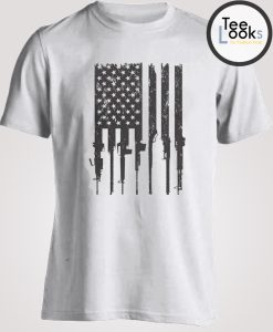 America Guns Flag T-shirt