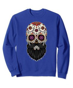 Beard Day Of The Dead Sugar Skull Sweatshirt DN