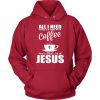 Coffee and Jesus unisex hoodie DN