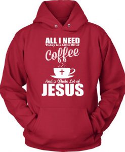 Coffee and Jesus unisex hoodie DN