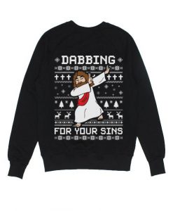 Dabbing For Your Sins Funny Jesus Sweater AD