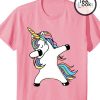 Dabbing Unicorn Pink T-shirt