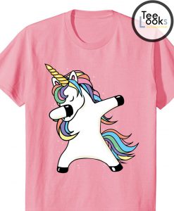 Dabbing Unicorn Pink T-shirt