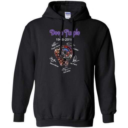 Deep Purple 1968 2018 signature Hoodie DN