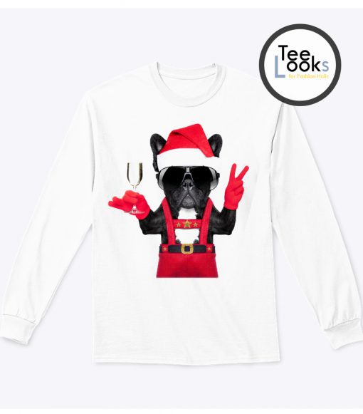 Dog With Santa Costume Sweatshirt