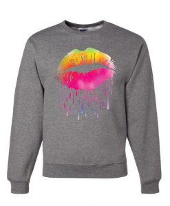 Dripping Neon Lips Sweatshirt DN