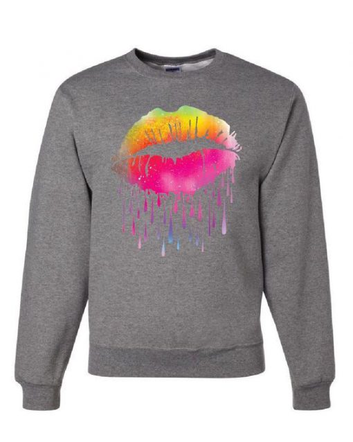 Dripping Neon Lips Sweatshirt DN