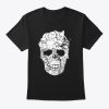 Funny cat skull skeleton kitty Halloween T-Shirt TM
