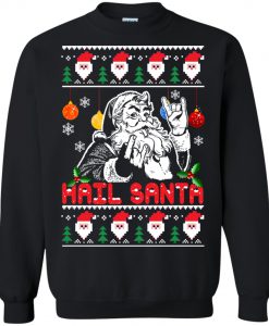 Hail Santa Ugly Christmas Sweater AD