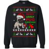 Merry Lovely Pug Christmas Sweater AD