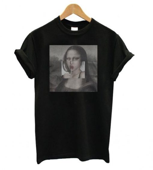 Mona Lisa Lollipop Lips T shirt DN