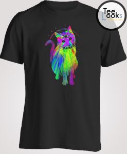 Psychic Psychedelic Cat T-shirt