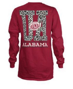 ROYCE NCAA Alabama Crimson Tide Long Sleeve Britney Leopard Hoodie AD