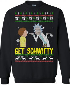 Rick and Morty - Get Schwifty Christmas Sweatshirt - Allbluetees - Online T-Shirt AD