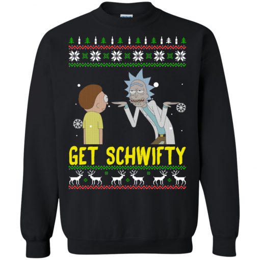 Rick and Morty - Get Schwifty Christmas Sweatshirt - Allbluetees - Online T-Shirt AD