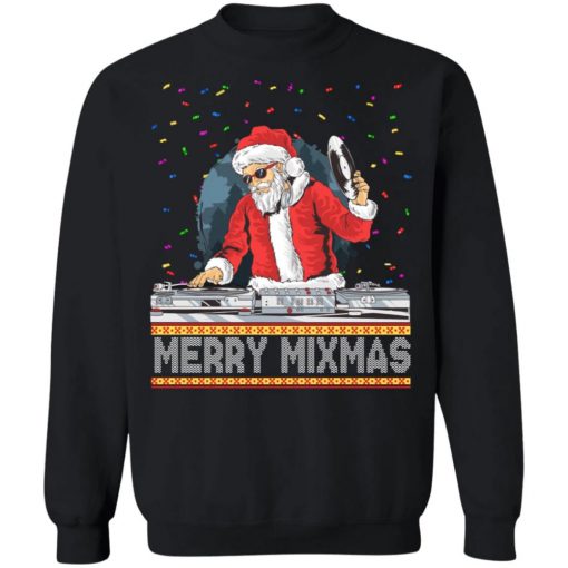 Santa DJ Merry Mixmas Christmas Sweater AD