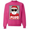 Santa Plug Mens Christmas Crewneck Sweatshirt AD