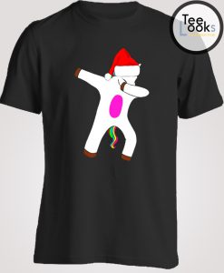 Santa Unicorn Santa Dabbing T-shirt