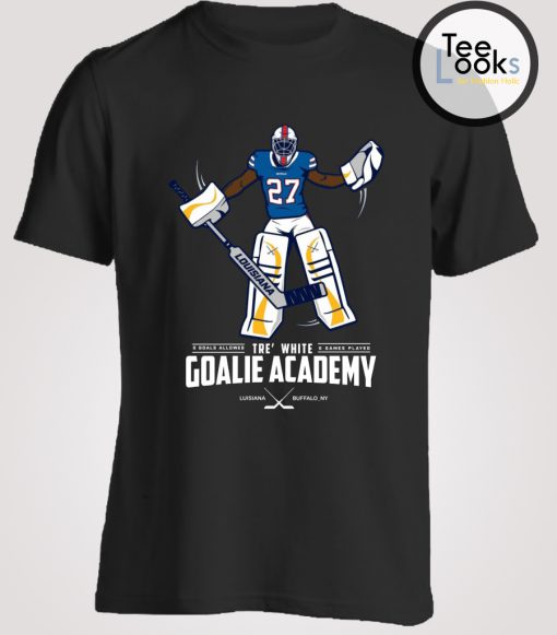 Tre white goalie academy T-shirt