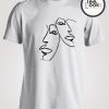 Two Line Face T-shirt