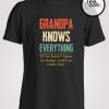 Vintage Grandpa Knows Everything T-shirt