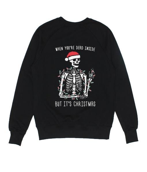 When You're Dead Inside But It's Christmas Sweater AD