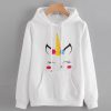 Womens Unicorn Print Long Sleeve Hoodie AD