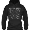 All You Need Is Love Valentine Hoodie IGS