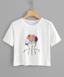 Casual Figure Girl T-Shirt RE23