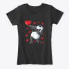 Dabbing Panda Heart Valentines Day Bear Women's T-Shirt IGS