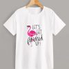 Flamingo Print T Shirt RE23