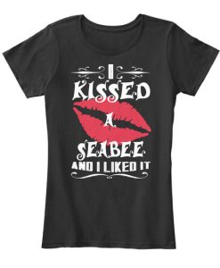 I Kissed Seabee And I Like It Couple Valentines Women's T-Shirt IGS