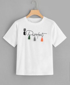 Letter Print Perfect T-shirt RE23