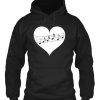 Music Heart Design Cute Valentine Hoodie IGS