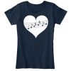Music Heart Design Cute Valentine Women's T-Shirt IGS