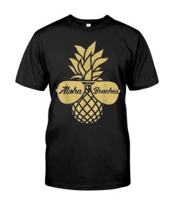 Pineapple Sunglasses Gold T-Shirt RE23