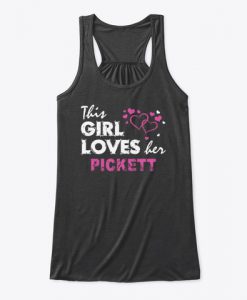 This Girl Loves Her Pickett Family Valentine's Women's Tank Top IGS
