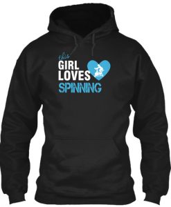 This Girl Loves Spinning Valentines Hoodie IGS
