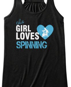 This Girl Loves Spinning Valentines Women's Tank Top IGS