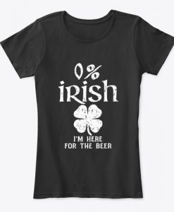 0% Irish Vintage St. Patrick's Day Tee Womens T-Shirt IGS