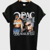 2 pac shakur 1996 makaveli t-shirt RE23