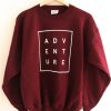 ADVENTURE Maroon sweatshirt IGS