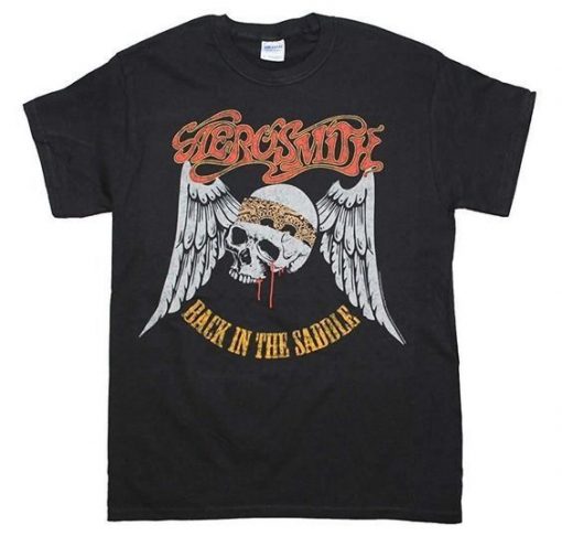 Aerosmith Band Black In Tshirt RE23